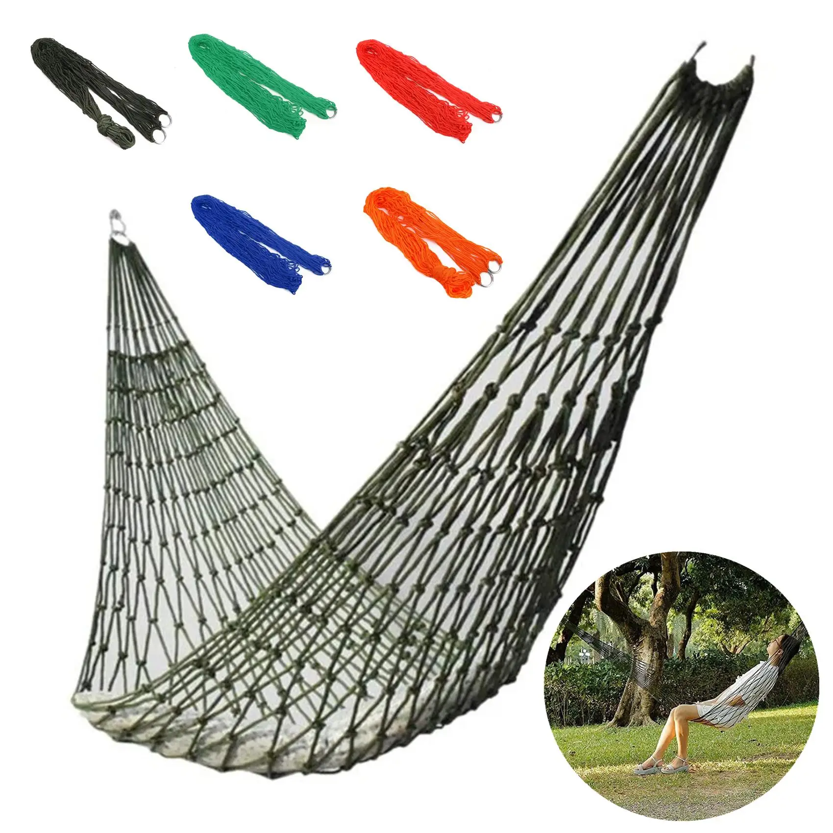 Outdoor Camping Hammock Chair - 1/3/5PCS Draagbare Tuin Outdoor Verdikte Nylon