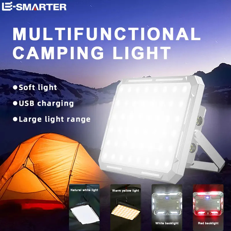Outdoor Camping Lamp - LED-campingtentlicht Oplaadbaar zoeklicht Krachtige noodverlichting voor