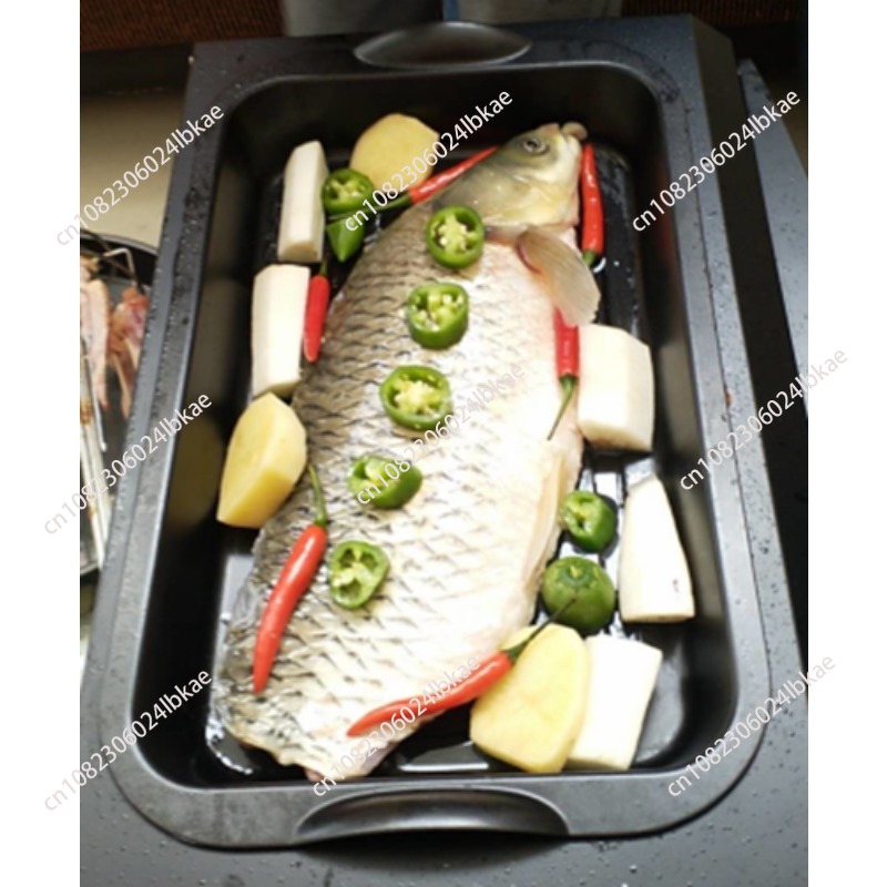 Outdoor Gas Camping Oven - Multifunctionele 58L elektrische digitale draaibare barbecue-gasoven
