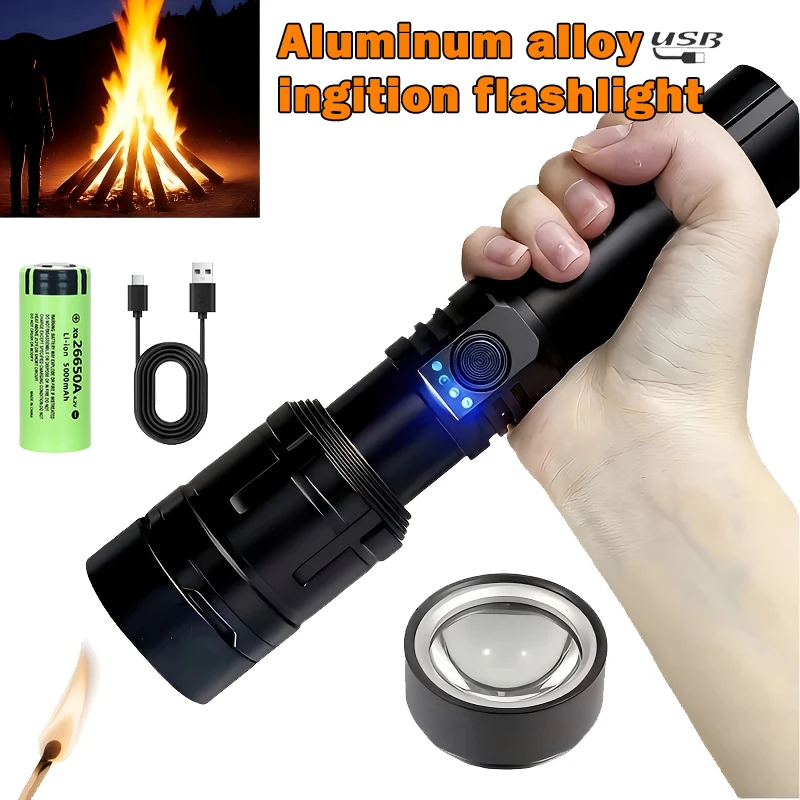 Outdoor Camping Lamp - Ultra krachtige zaklamp Concentraterende ontsteking Zaklamp