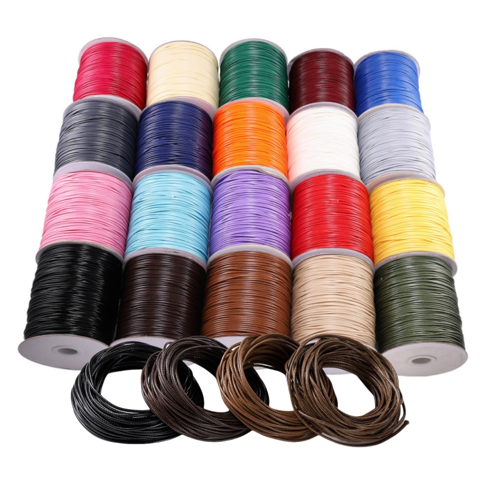 Paracord Bracelet - 10 M/partij 0.5-2.5mm Lederen Lijn Gewaxt