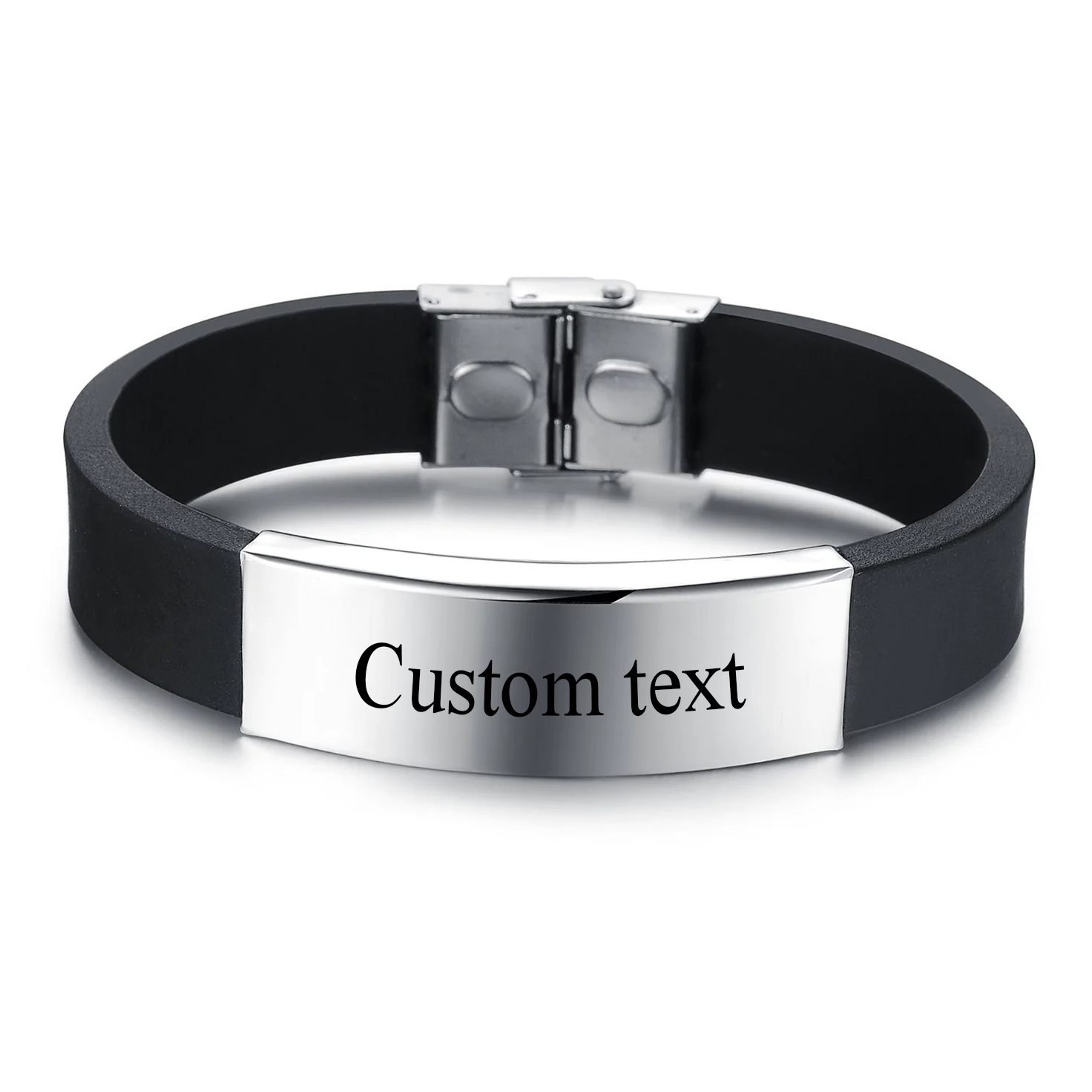 Paracord Bracelet - Punk Custom Logo Naam Siliconen Armband