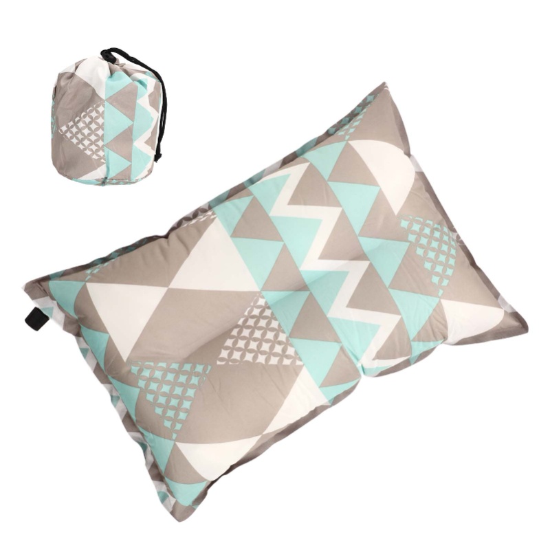 Camp Pillow Compressible - Automatisch opblaasbaar kussen Hoge elasticiteit Compressieschuim