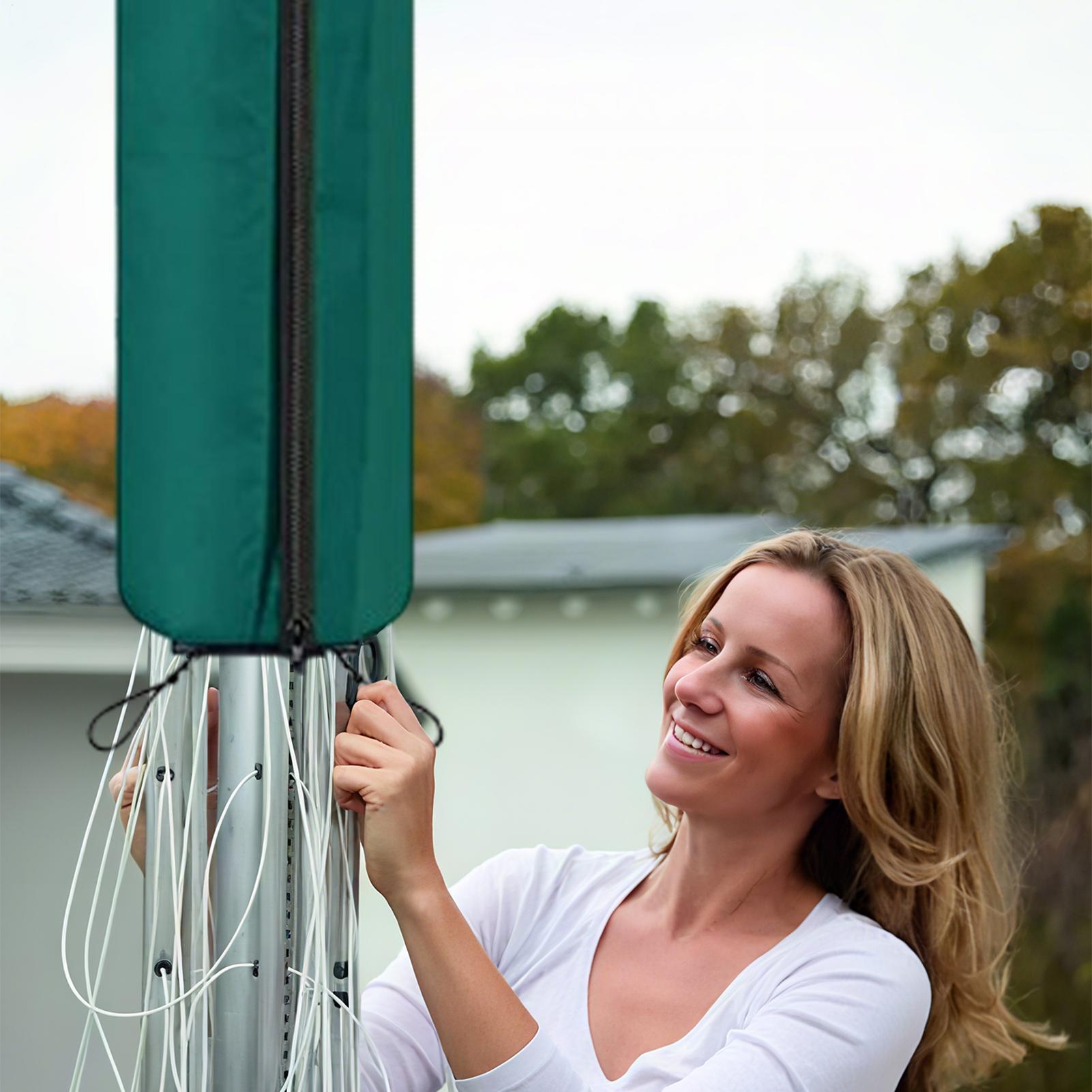 Outdoor Camping Umbrella - Outdoor waslijnhoes Waterdichte wasdrogerhoes met ritssluiting