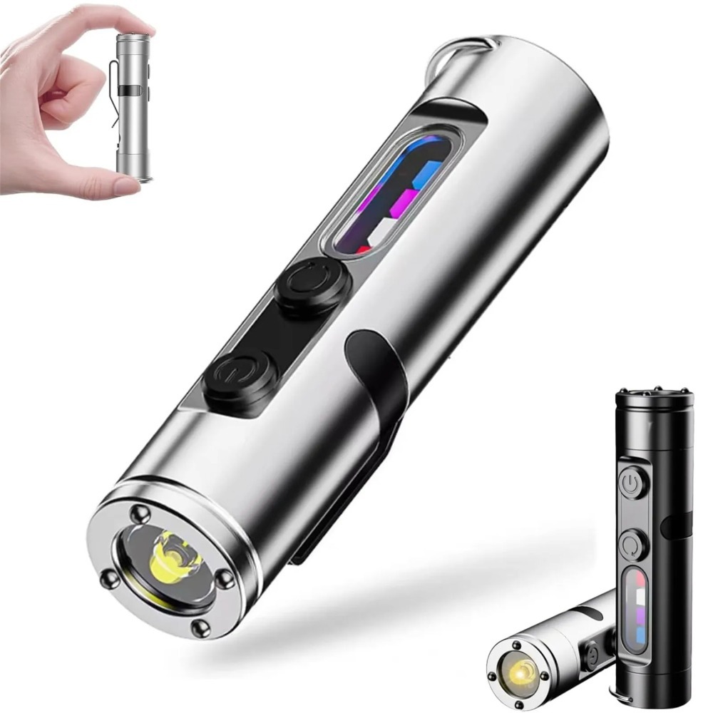 Outdoor Camping Lamp - LED-zaklamp Mini draagbare EDC-zaklamp Type-C Oplaadbare