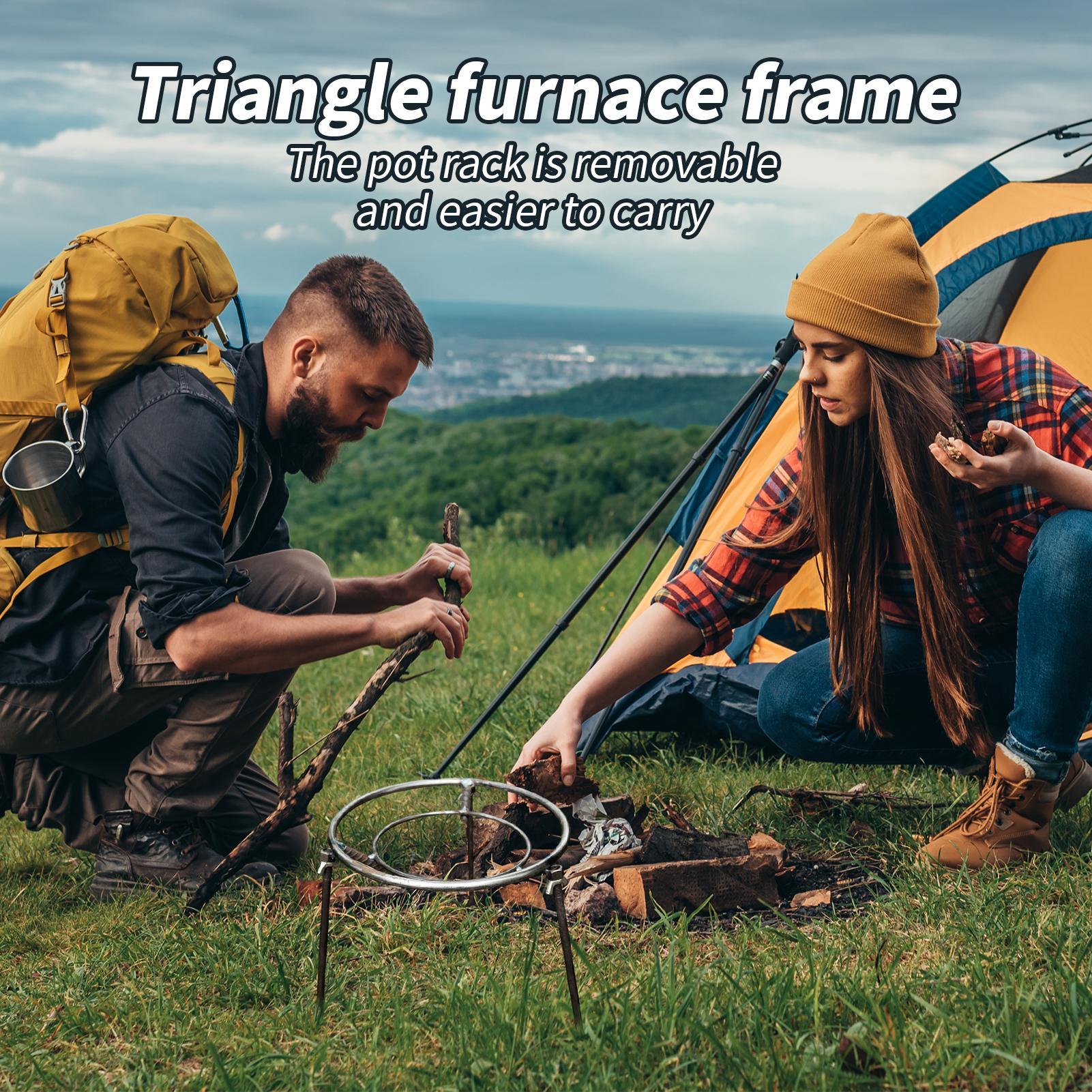 Outdoor Gas Camping Oven - Campingstatief voor koken Driehoekstandaard voor oven