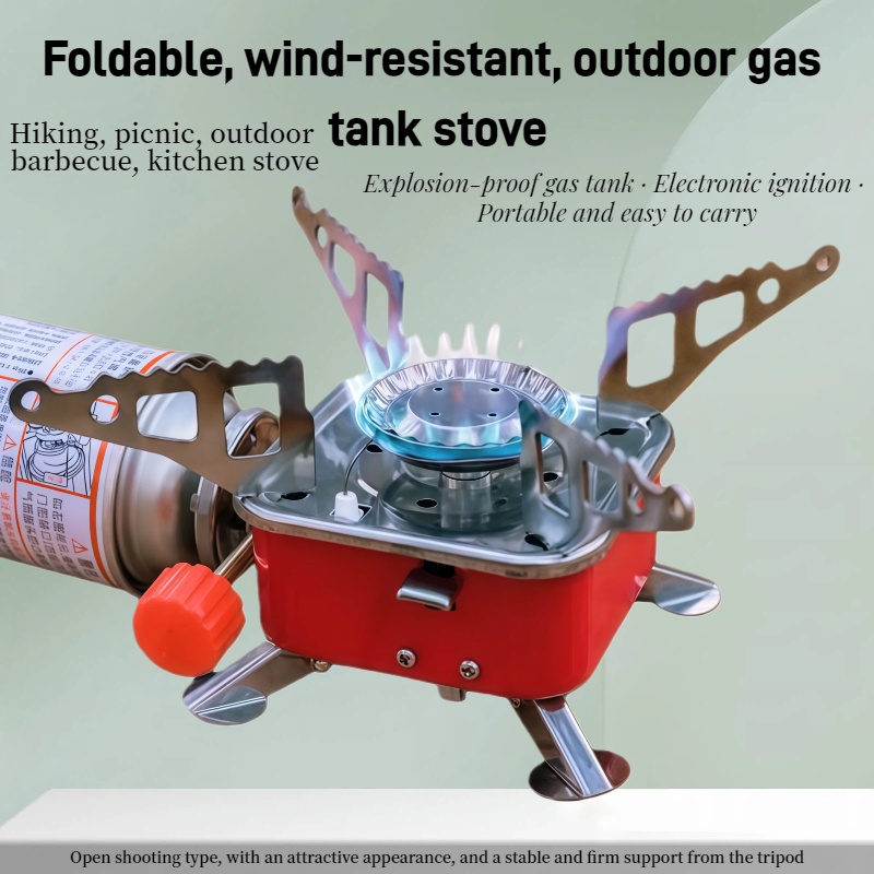 Outdoor Gas Camping Oven - Outdoor Mini Vierkante Kachel Camping Kookgerei