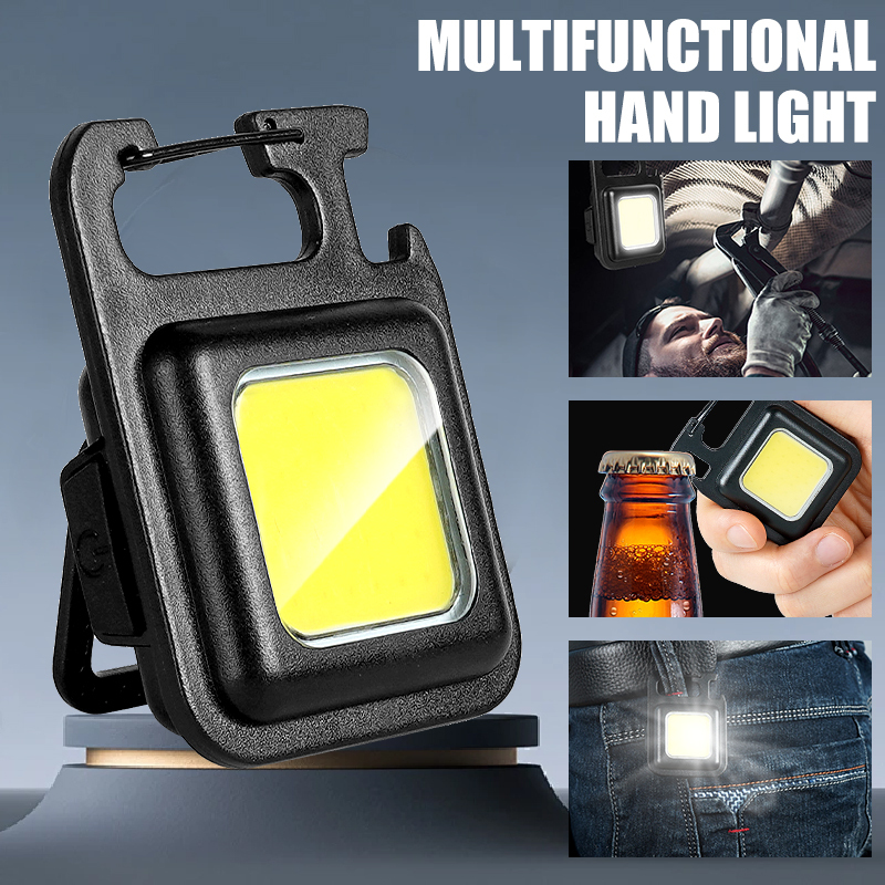 Outdoor Camping Lamp - Superheldere, handige, draagbare MINI COB sleutelhangerlamp,