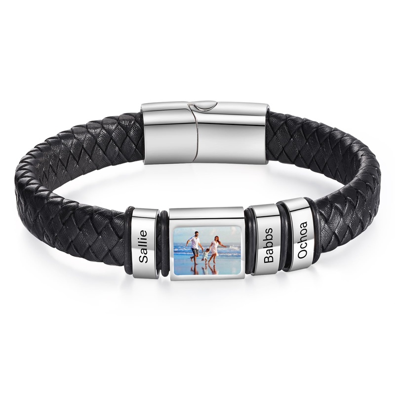 Paracord Bracelet - Aangepaste fotoarmband voor mannen Gepersonaliseerde fotoarmband