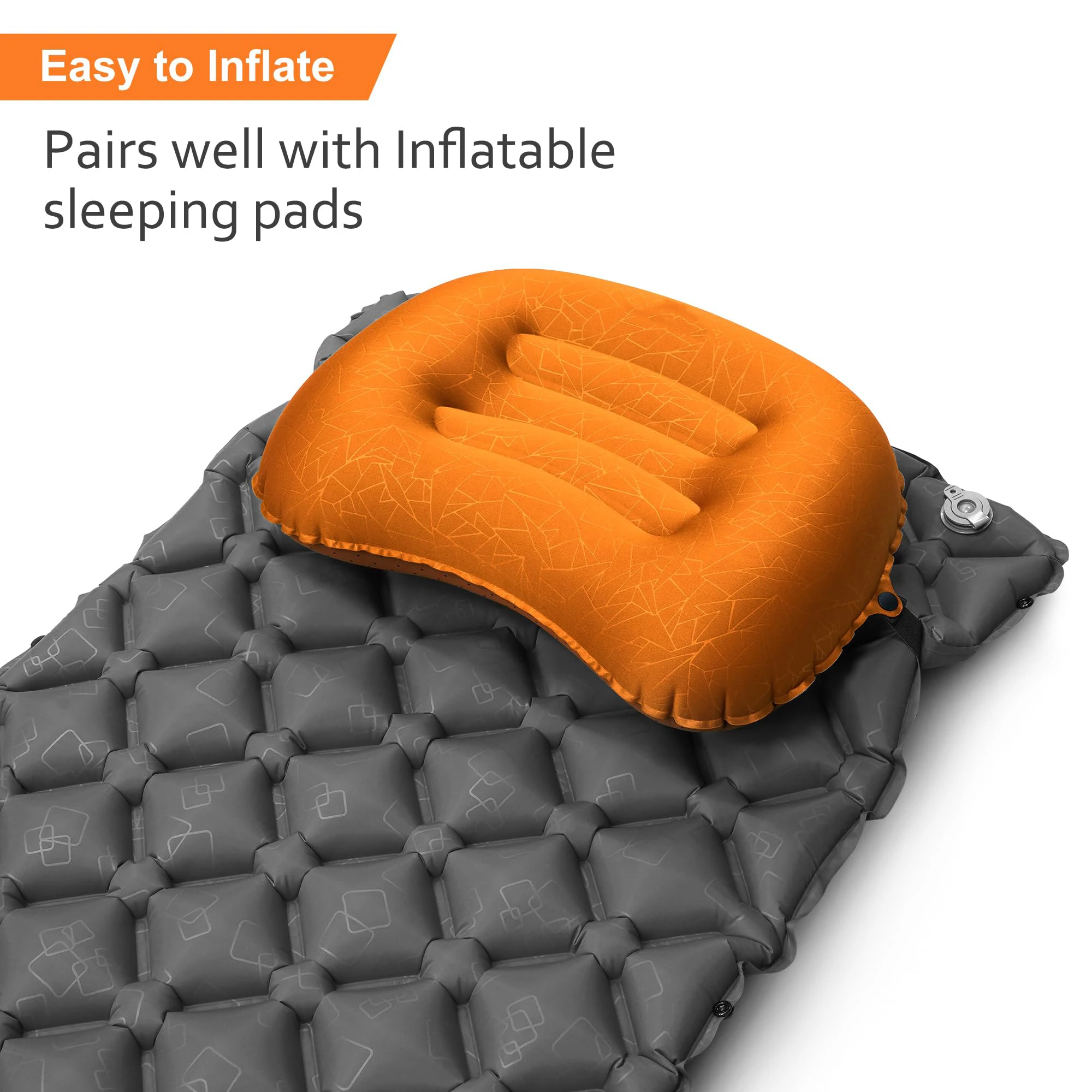 Camp Pillow Compressible - 1PC Ultralicht opblaasbaar campingreiskussen, samendrukbaar, comfortabel