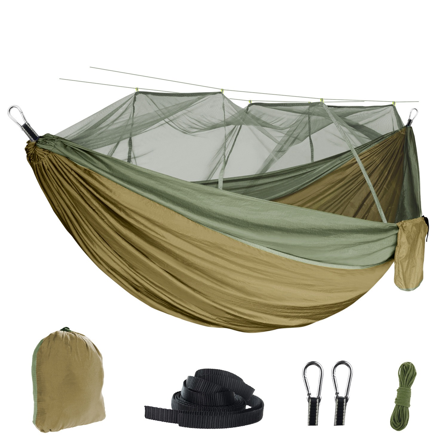 Outdoor Camping Hammock Chair - Outdoor Muggenbestendige Hangmat Encryptie Mesh Dubbele