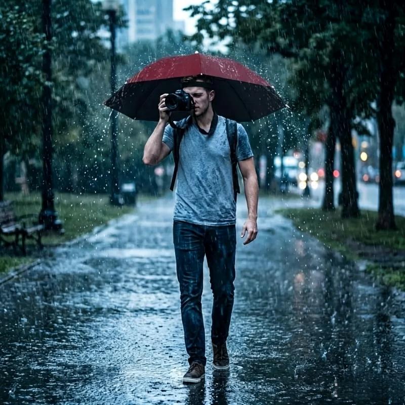 UV-bestendige waterdichte opvo - Outdoor Camping Umbrella recensie en prijs