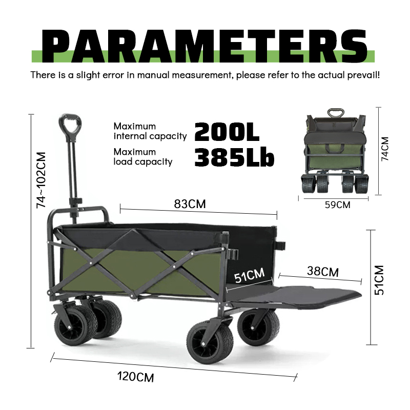 op maat. Draagbare roestvrijst - Outdoor Camping Vehicle Wagon recensie en prijs