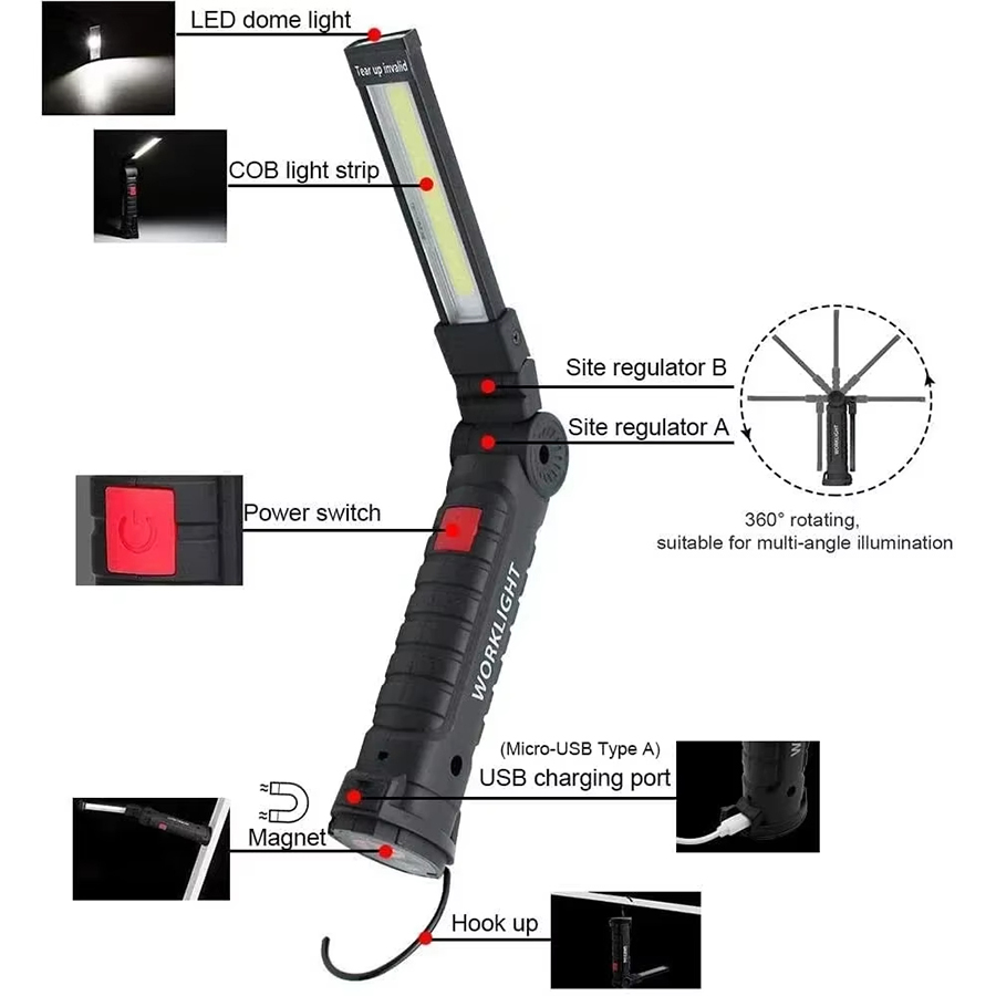 Draagbare LED-zaklamp met magn - Outdoor Camping Lamp recensie en prijs