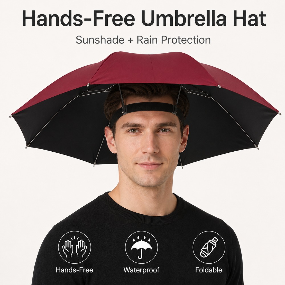 Vouwbare parapluhoed, handsfre - Outdoor Camping Umbrella recensie en prijs