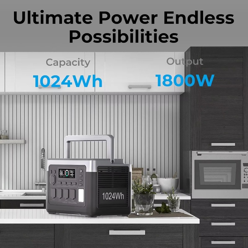 EU USA Warehouse 1800W 1024Wh  - Outdoor Camping Usa recensie en prijs
