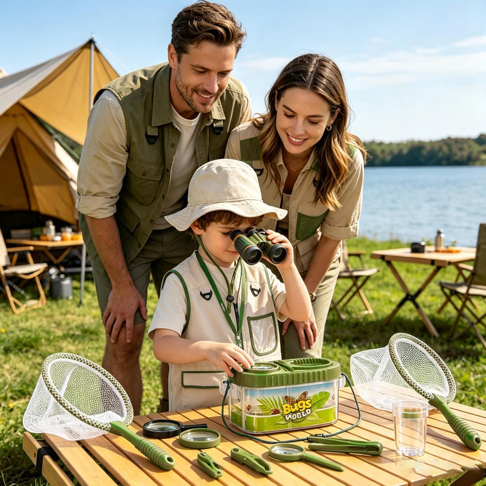 Kinderavontuurset met vergroot - Outdoor Camping Activities For Kids recensie en prijs