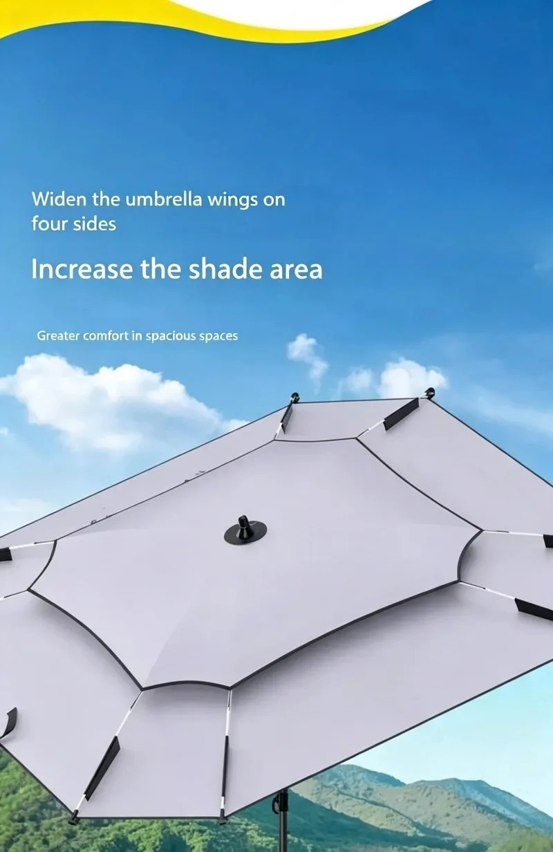 Draagbare vierkante visparaplu - Outdoor Camping Umbrella recensie en prijs