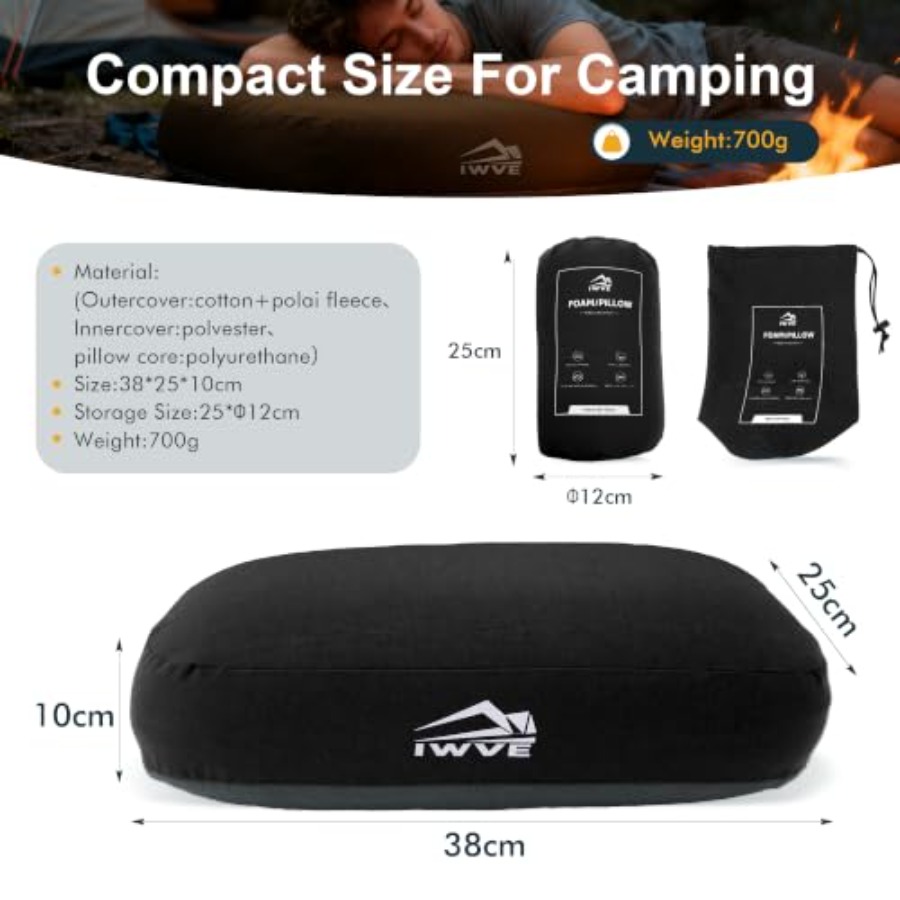 Dik kampeerkussen van traagsch - Camp Pillow Compressible recensie en prijs