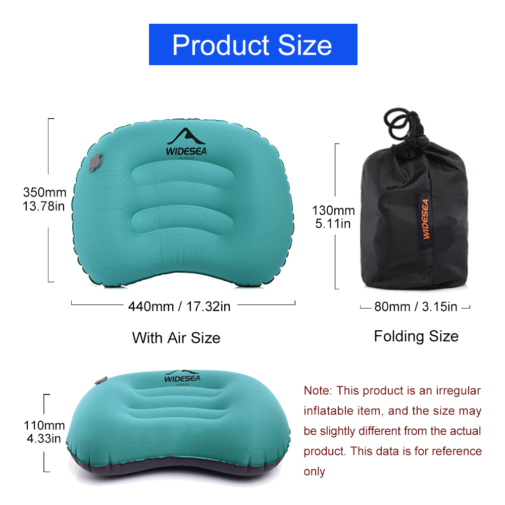 Widesea Draagbare Opblaasbaar  - Camp Pillow Compressible recensie en prijs