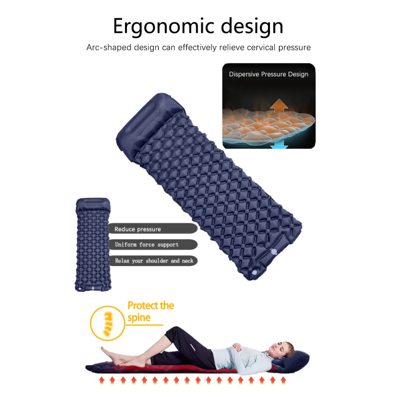 Opblaasbaar campingbed met kus - Camp Pillow Compressible recensie en prijs