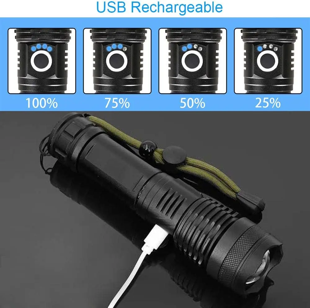 Krachtige LED-zaklamp Oplaadba - Outdoor Camping Lamp recensie en prijs
