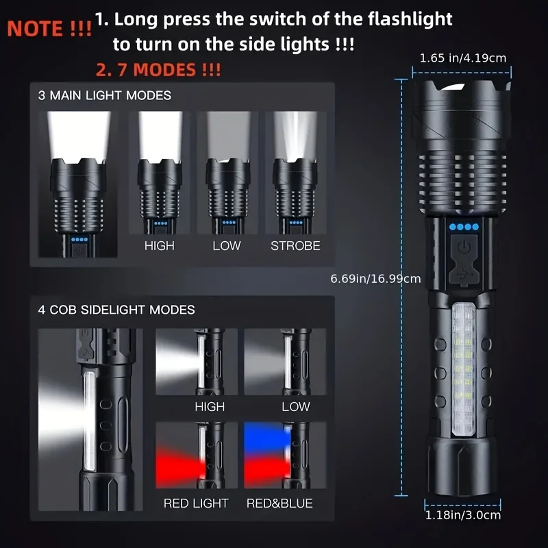 Krachtige LED-zaklamp Batterij - Outdoor Camping Lamp recensie en prijs